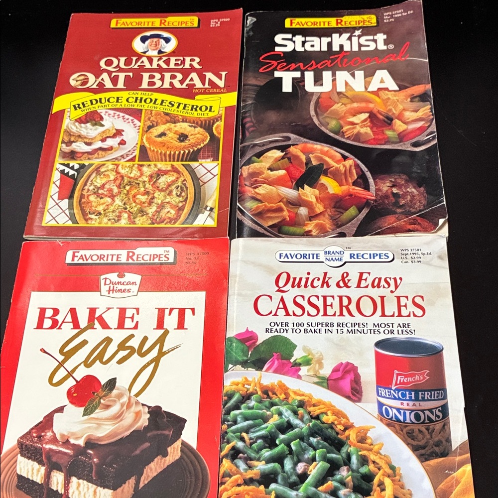 Vintage Favorite Recipes set of four magazine cookbooks